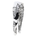 White And Black Leo Sign Print Men's Compression Pants