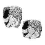 White And Black Leo Sign Print Office Chair Cover