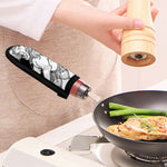 White And Black Leo Sign Print Skillet Handle Cover