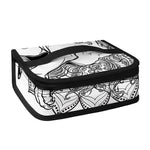 White And Black Leo Sign Print Small Lunch Bag