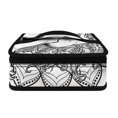 White And Black Leo Sign Print Small Lunch Bag