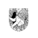 White And Black Leo Sign Print Toilet Lid Cover