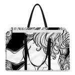 White And Black Leo Sign Print Utility Tote Bag