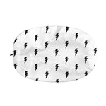 White And Black Lightning Pattern Print Car Side Mirror Covers