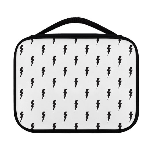 White And Black Lightning Pattern Print Classic Bible Case