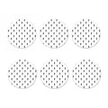 White And Black Lightning Pattern Print Coaster Set
