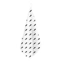 White And Black Lightning Pattern Print Hand Towel