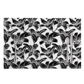 White And Black Lily Pattern Print Placemat
