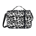 White And Black Lily Pattern Print Shoulder Strap Bible Bag