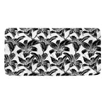 White And Black Lily Pattern Print Towel