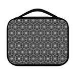 White And Black Lotus Pattern Print Classic Bible Case