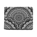 White And Black Mandala Print Bifold Wallet