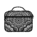 White And Black Mandala Print Briefcase Bible Bag