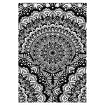 White And Black Mandala Print Curtain