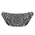 White And Black Mandala Print Fanny Pack