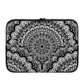 White And Black Mandala Print Laptop Sleeve
