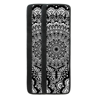 White And Black Mandala Print Refrigerator Handle Covers