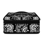 White And Black Mandala Print Small Lunch Bag