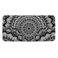 White And Black Mandala Print Towel