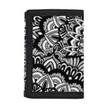 White And Black Mandala Print Trifold Wallet