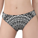 White And Black Mandala Print Women's Panties