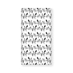 White And Black Mantis Pattern Print Baby Crib Sheet