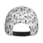 White And Black Mantis Pattern Print Baseball Cap