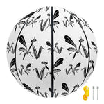 White And Black Mantis Pattern Print Basketball