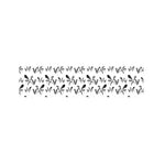 White And Black Mantis Pattern Print Bed Runner