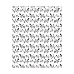 White And Black Mantis Pattern Print Curtain