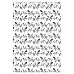 White And Black Mantis Pattern Print Curtain