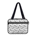White And Black Mantis Pattern Print Double Strap Bible Bag