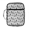 White And Black Mantis Pattern Print Front Pocket Bible Bag