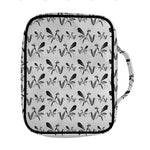 White And Black Mantis Pattern Print Front Pocket Bible Bag