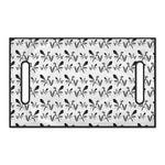 White And Black Mantis Pattern Print Golf Cart Seat Cover
