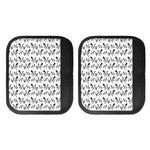 White And Black Mantis Pattern Print Handle Covers