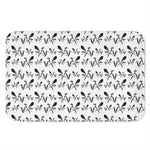 White And Black Mantis Pattern Print Indoor Door Mat