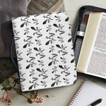 White And Black Mantis Pattern Print Leather Bible Cover