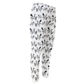 White And Black Mantis Pattern Print Men's Compression Pants