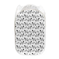 White And Black Mantis Pattern Print Mesh Laundry Hamper