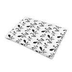 White And Black Mantis Pattern Print Pet Cooling Mat Cover