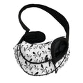 White And Black Mantis Pattern Print Pet Sling Carrier