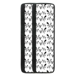 White And Black Mantis Pattern Print Refrigerator Handle Covers