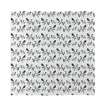White And Black Mantis Pattern Print Silk Bandana