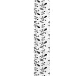 White And Black Mantis Pattern Print Table Runner