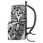 White And Black Maya Calendar Print Backpack