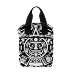 White And Black Maya Calendar Print Bible Tote Bag