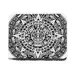White And Black Maya Calendar Print Bifold Wallet