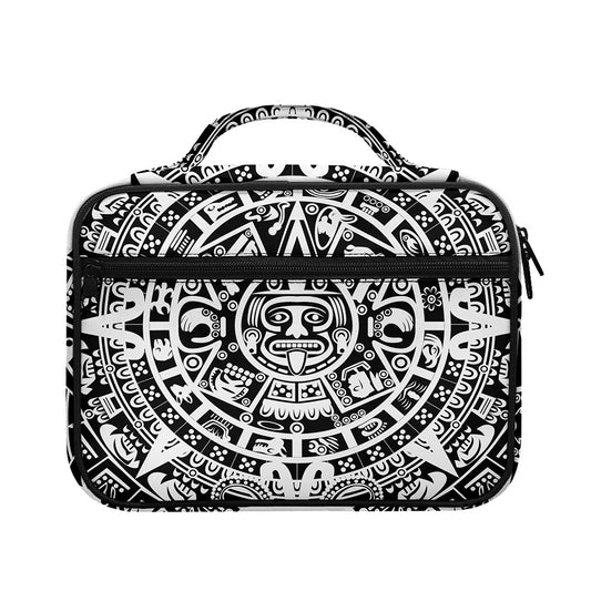 White And Black Maya Calendar Print Briefcase Bible Bag