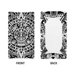 White And Black Maya Calendar Print Changing Pad Cover